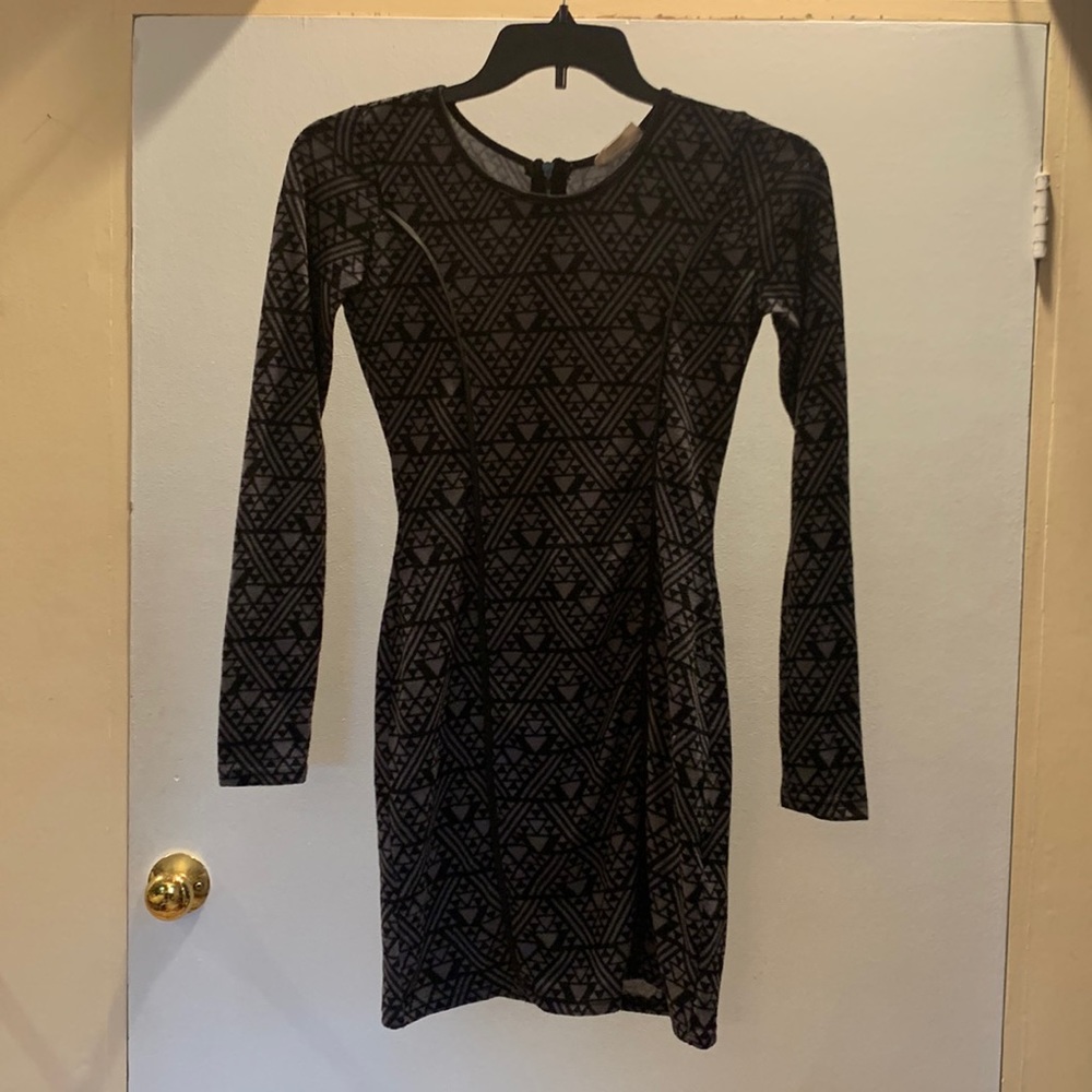 Style&Co, S, black and grey bodycon dress